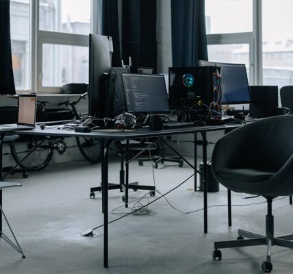 A small IT startup office